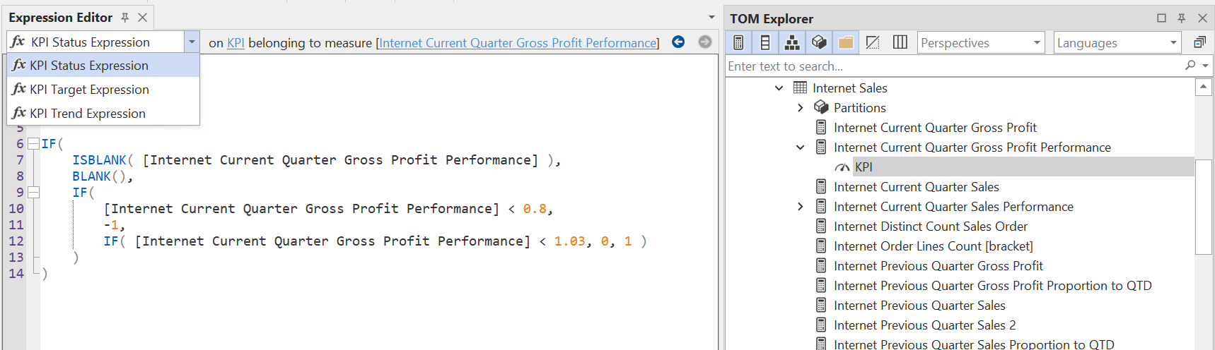 Editing Kpis