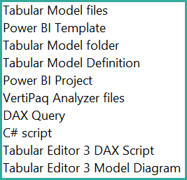 Supported File Types