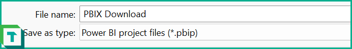 Save PBIP file