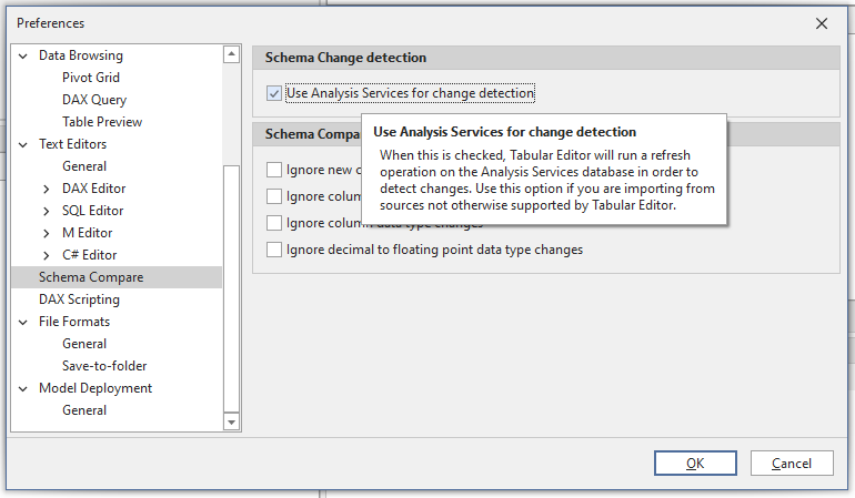 Update Table Schema Through As